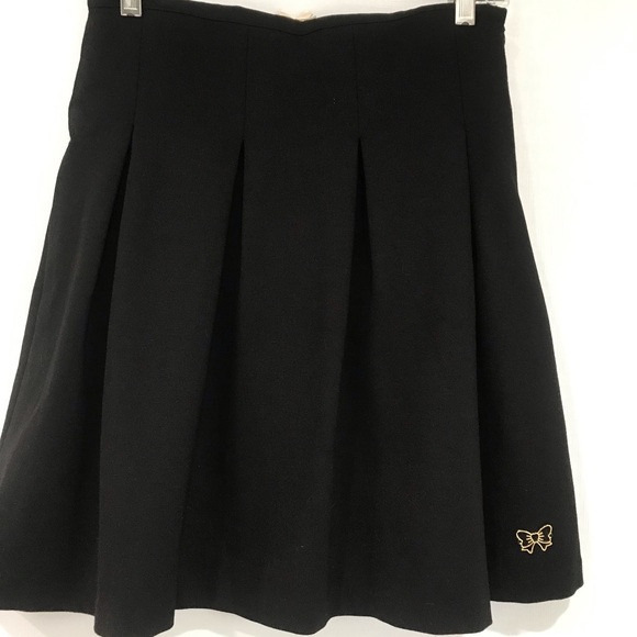 🍎FixAtelier Women’s Black Lined StretchyPleated Jersey Mini Skirt, S - Picture 1 of 9